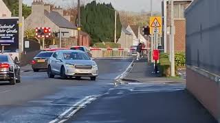 far shot antrim station level crossing co antrim 101124 [upl. by Ozzie]