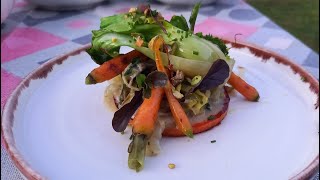 Receta vegana Pakchoi calabaza puerro marzuelos lengua de vaca leche de coco [upl. by Yaja930]