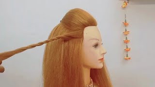 Top 5 open hair style midium to long hair  Hairstyle for every any festival  Hair style for girls [upl. by Nella]