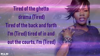 Kelly Price Tired Lyric Video [upl. by Rtoip717]