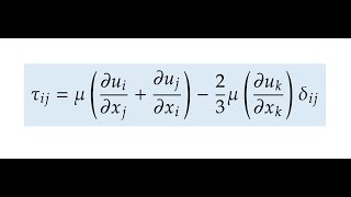 Stress Tensor for a Newtonian Fluid [upl. by Josey]