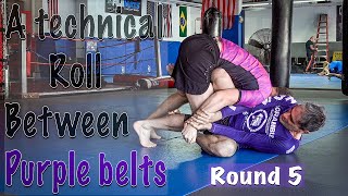 A narrated roll between technical purple belts [upl. by Puritan]