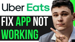 HOW TO FIX UBER EATS APP NOT WORKING GENIUS WAY [upl. by Adnoval]