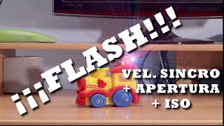 Introducción al flash Velocidad de Sincronización  Apertura  ISO [upl. by Haida]