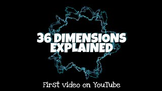 36 DIMENSIONS EXPLAINED [upl. by Anaujit574]