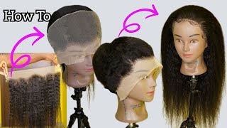 Detailed And Easy How To Sew Down A Lace Frontal For Beginners [upl. by Kevin]