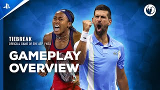 Tiebreak Official game of the ATP and WTA  Gameplay Overview  PS5 amp PS4 Games [upl. by Ayak896]