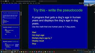 Programming in Python  Unit X Part 1  Problem Solving pseudocode flow chart shapes  Fall 2024 [upl. by Leimad]