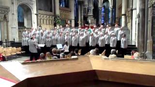 Croydon Male Voice Choir singing Halleluja at Canterbury Cathedral [upl. by Alrzc1]