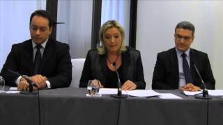 Conférence de Presse Internationale de Marine Le Pen en présence dAymeric Chauprade géopoliticien [upl. by Elma]