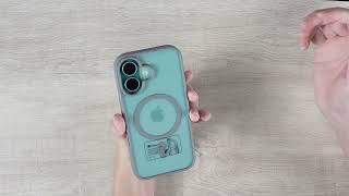 10  Installation and Removal of Frosted Clear Magnetic Phone Case [upl. by Hilaria539]