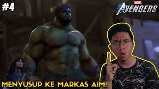 MENYUSUP KE MARKAS AIM DAN MENGAMBIL JARVIS Marvels Avengers Part 4 [upl. by Nibbor778]