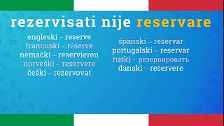 Italijanski Jezik  Rezervacija [upl. by Yuk]