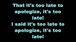 Timbaland  Apologize ft One Republic Lyrics [upl. by Kcoj16]