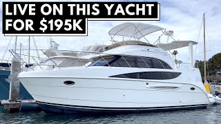 195000 2006 MERIDIAN 368 AFT CABIN MOTOR YACHT TOUR  Affordable Liveaboard Power Boat [upl. by Nomyad724]