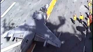 Harrier takeoff from USS Saipan [upl. by Kathrine280]