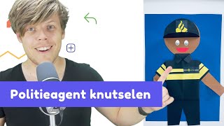 Politieagent knutselen met Meester Sander [upl. by Annairb]