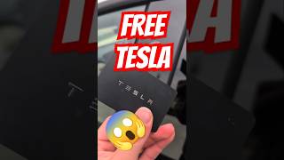 Free Tesla free tesla teslalovers teslamodels teslas cars giveaway shorts viral crazy [upl. by Enilekcaj]