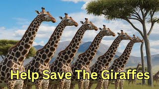 Giraffes Are About to Join the Endangered Species List  Help Save Giraffes 🌞 [upl. by Elleryt194]