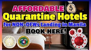 BEST amp AFFORDABLE QUARANTINE HOTELS FOR NONOFWS ACCREDITED BY DOHBOQ [upl. by Halima]