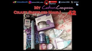 My Crafters Companion Craft Supplies Haul 42 [upl. by Zena665]