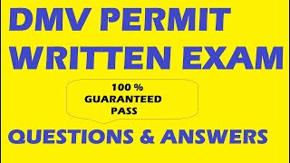 DMV Permit Written Test 2024  For ALL 50 US STATES  Real Exact Questions  100 Guaranteed Pass [upl. by Adias]