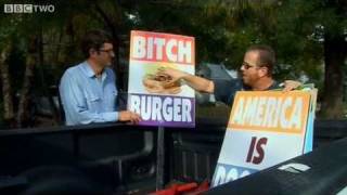 Louis Theroux at Westboro Baptist Church protest  Americas Most Hated Family in Crisis  BBC Two [upl. by Mccord]