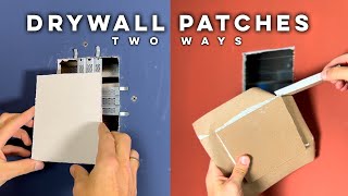 Easy Wall Patches to Repair Large Holes [upl. by Beauchamp478]