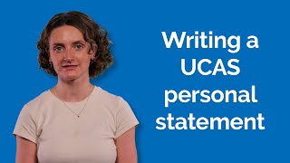 How to write a UCAS personal statement [upl. by Adlesirk487]