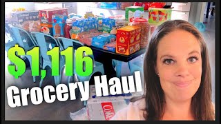 Grocery Haul OCTOBER One Month of Food for a Large Family [upl. by Nesnar592]