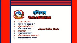 Constitution explained in Nepali संविधान [upl. by Sadnalor316]