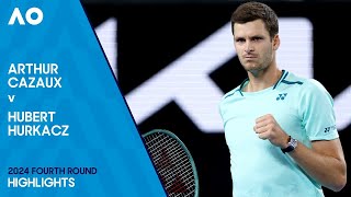 Arthur Cazaux vs Hubert Hurkacz  Australian Open  Fourth Round  AO Tennis 2  PS5 Gameplay [upl. by Eirojram]