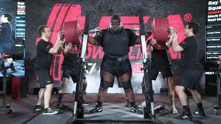 Ray Williams Raw Squat World Record 490kg1080lbs [upl. by Bartram529]