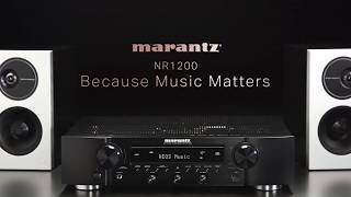 Marantz NR1200 Slim Stereo Network Receiver with HEOS Builtin IT [upl. by Weisberg501]