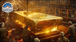 GOLD  How Its Made  Inside Gold Mining and Refining Factory [upl. by Bruns]