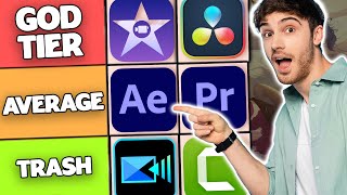 BEST Video Editing Software Tier List 2024 For PC amp Mobile [upl. by Nawuq]