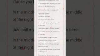 In the middle of the night  Elle Duhe Song lyrics lyrics englishsongs music [upl. by Naid576]