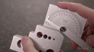 How to Use Metalworking Protractors with the Starrett C183 Steel Protractor [upl. by Jarietta]