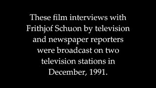 TV Documentary on Frithjof Schuon’s Legal Ordeal [upl. by Damien]