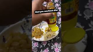 Best pre workout diet fitness diet health workout gym reels shorts share youtube fyp [upl. by Tildie]