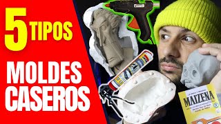 5 TECNICAS ➤ HACER MOLDES de Silicona CASEROS ➤ Baratos [upl. by Ahsenot]