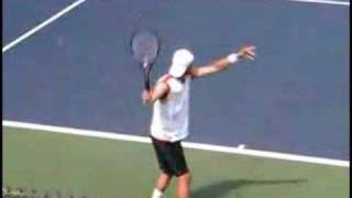 Lleyton Hewitt  Forehand Slow Motion [upl. by Ahsinned165]