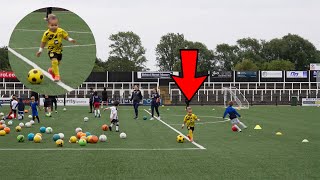 OUR 3 YEAR OLD GOES TO HIS FIRST EVER FOOTBALL TRAINING HES AN ABSOLUTE BALLER [upl. by Howenstein]