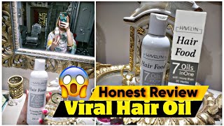 Havelyn Hair Food Oil Honest Review  Viral Hair Oil Review After Using Two Month  Hamna Khan Vlogs [upl. by Suzi]