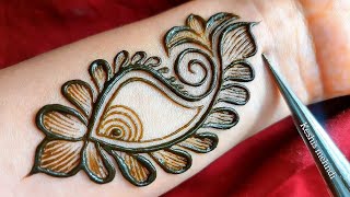 Beautiful simple shaded mehndi design  Easy arabic mehndi design  Mehandi design  Mehndi design [upl. by Jaquith]