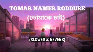 Tomar Namer Roddure  Tomake Chai Slowed amp Reverb Arijit Singh  Jodi Sotti Jante Chao Lofi [upl. by Adnorrehs]