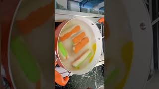 chawal ke colourful chips swadgharka recipe chawalkepapad food riceflourpapad cooking chawal [upl. by Bork]