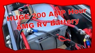 How To RV AMG 200 amp hour Battery Inverter install Made Simple Renogy battery Jupiter Inverter [upl. by Mildred]