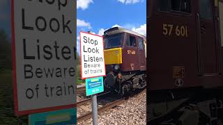 Northern Belle passing Level Crossing class57 northernbelle uk trainspotting [upl. by Keeler]