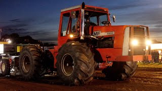 Standard Klasse 7 at Powerpull Hobro 2023  John Deere 8530 amp Massey Ferguson 4880  Tractor Pulling [upl. by Itak]